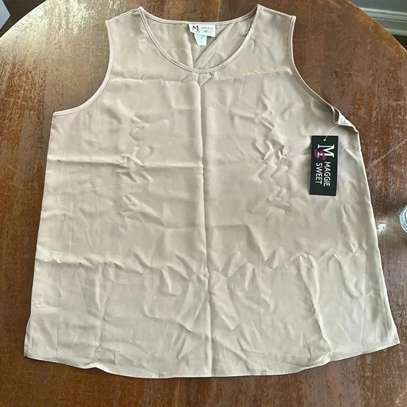 NWT Maggie Sweet 3 Piece Skirt Set Tan Size 1X Petite - Picture 9 of 14